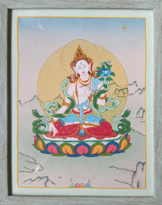White Tara- Framed