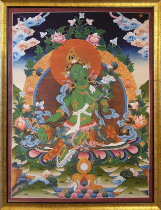 Green Tara- Framed