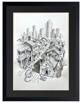 Cat's Eye View - Framed