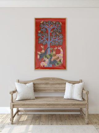 Deer Under The Tree Of Life