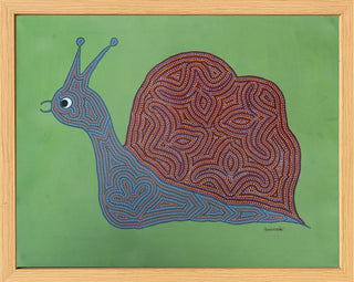 Snail on Green Grass (Framed)