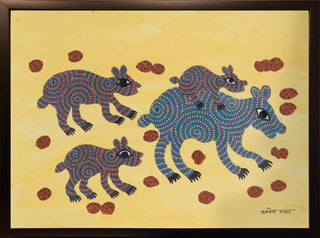 Bear and Its Family (Framed)