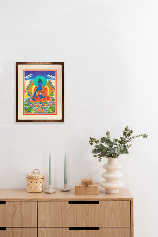 Medicine Buddha - Framed