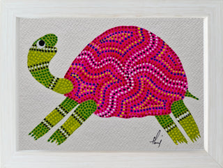 A Colorful Turtle - Framed