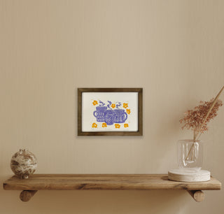 Tea Time Blues - Framed