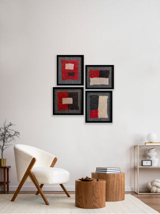 Tribute to Rothko, Felted Wool Art (Set of 4)
