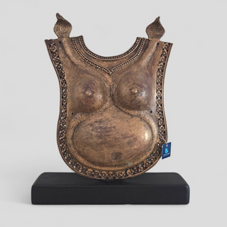 Mid-20th Century Theyyam Breast & Torso Plate | Bronze | North Kerala