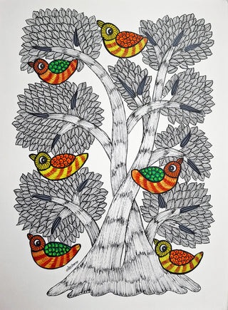 Birds On A Tree