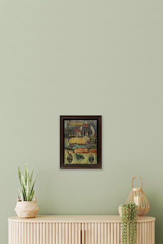 Islamic Hand Painted Mirror (Framed)