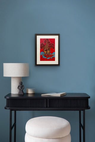 The Bear and the Fish - Framed