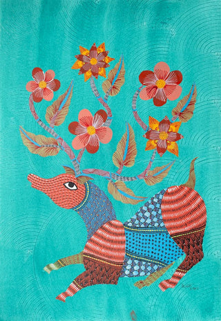 Deer Under A Blue Sky