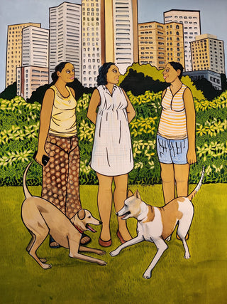 Dog Garden in the City