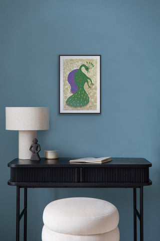 Reclining Peacock