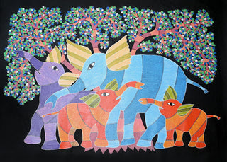 Elephants At Night