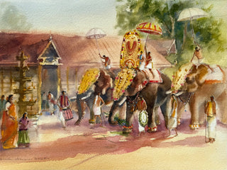 Elephants at the Temple