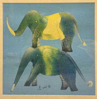 Elephant series 3 - Framed