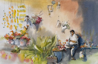 Flower Seller, Mumbai