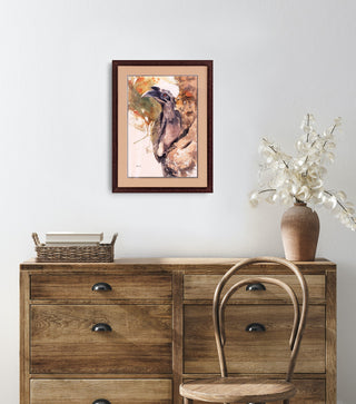 Grey Hornbill - Framed