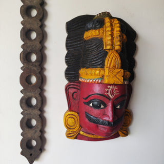 Handcrafted Wooden Shiva Mask