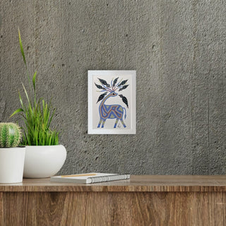 Antler With Birds - Framed