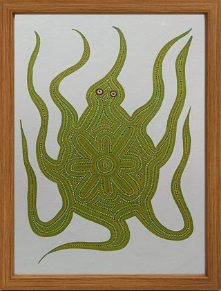 The Green Octo - Framed