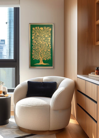 Tree of Life Green - Framed