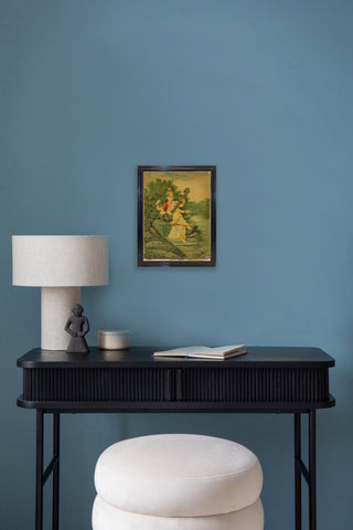 Saraswati Oleograph - Framed