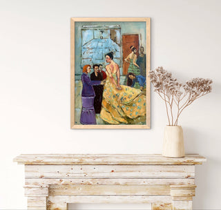 The Yellow Drape - Framed