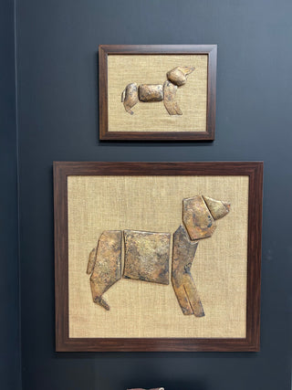 Dog, Metal Crafted - Framed