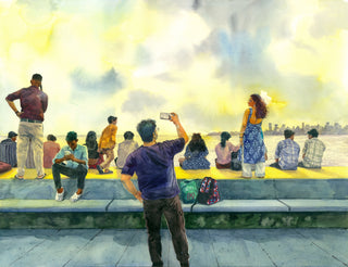 A Shared Horizon - Triptych (Framed)