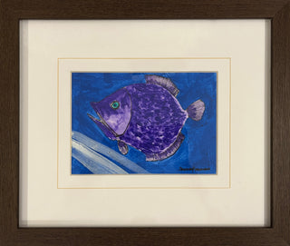 The Blue Fish - Framed