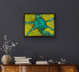 The Fish Told The Elephants- Framed