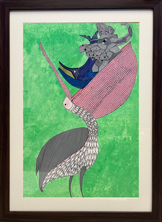 White Pelicon (Framed)