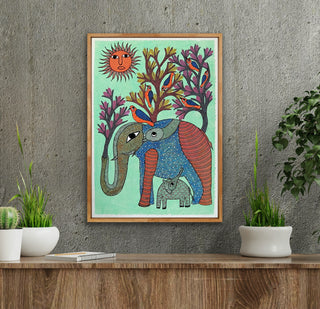 Sun, Birds And Elephants