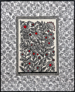 Flowers on a Ledge - I (Framed)