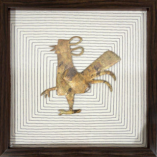 Metal Caricature - Rooster (Framed)