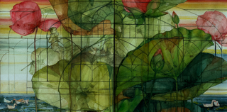 Lotus Landscape: Lalbagh, Bangalore (Diptych)