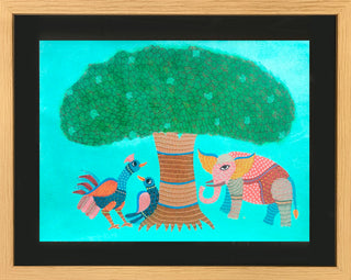 Kalpvruksh - Wish Fulfilling Divine Tree (Framed)
