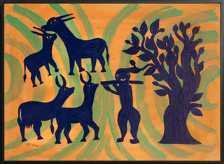 The Talks Between Gohri and Cow (Framed)