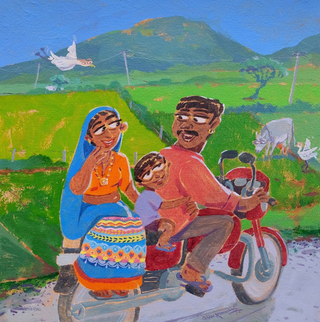 Khushiyon Ki Sawari - Framed