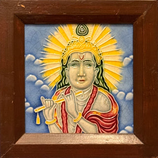 Krishna- Japanese Tile Painting