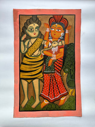 Shiva Parvati with Ganesh