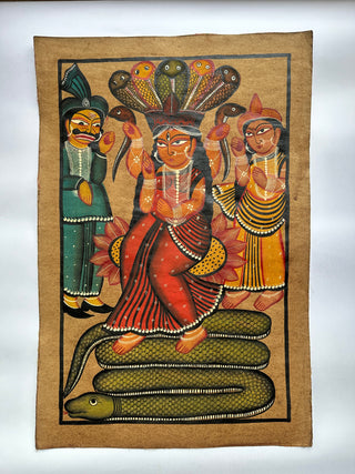 Laxmi Seating on a Snake