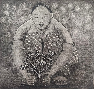 Lady Loves Her Plants- Framed