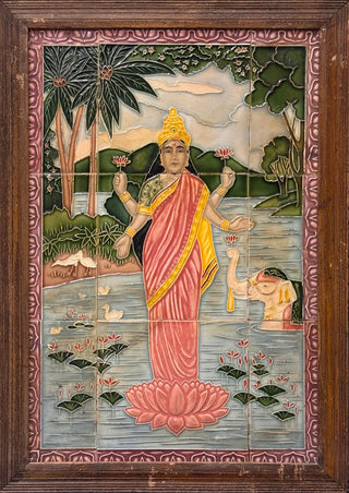 Lakshmi- Japanese Tile Painting