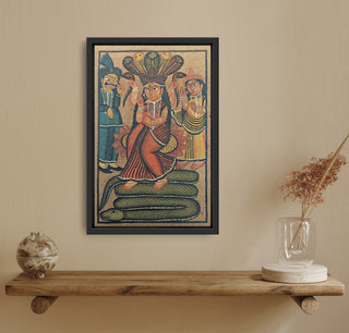 Laxmi Seating on a Snake