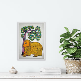 Lion And Tree