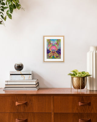 Lotus In Meditation - Framed