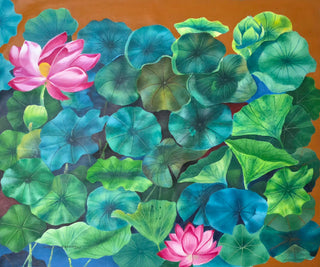 Lotus Pond - Framed