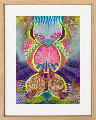 Lotus In Meditation - Framed
